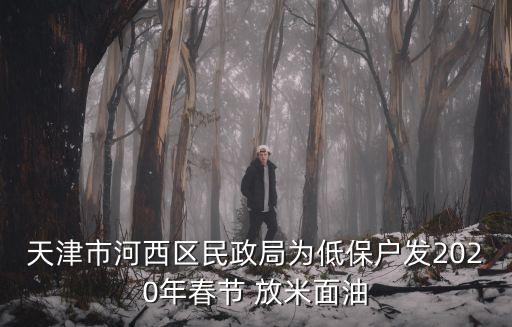 天津市河西區民政局為低保戶發2020年春節 放米面油