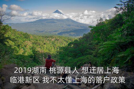 2019湖南 桃源縣人 想遷居上海 臨港新區 我不太懂上海的落戶政策