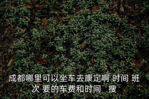 成都哪里可以坐車去康定啊 時間 班次 要的車費和時間   搜