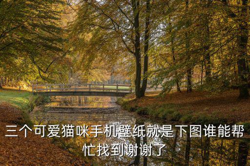 三個(gè)可愛貓咪手機(jī)壁紙就是下圖誰能幫忙找到謝謝了