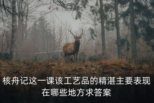 核舟記這一課該工藝品的精湛主要表現在哪些地方求答案