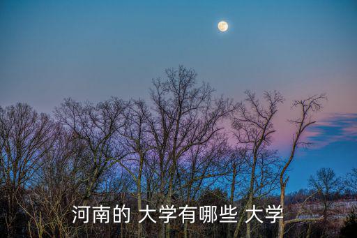 河南省的大學,河南五所大學被列為河南省屬重點大學