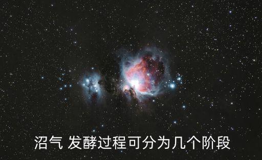  沼氣 發(fā)酵過程可分為幾個階段
