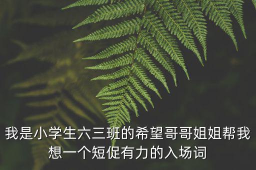 小學(xué)運動會入場詞，小學(xué)六2班運動會開幕式入場詞