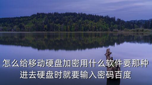 怎么給移動硬盤加密用什么軟件要那種進去硬盤時就要輸入密碼百度