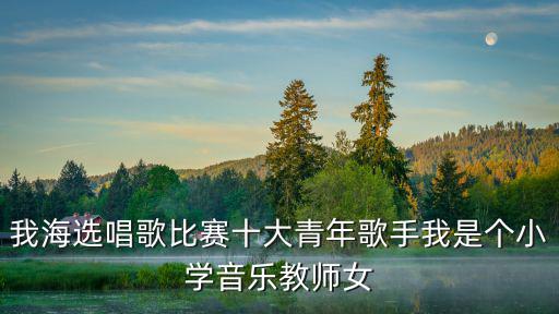 我海選唱歌比賽十大青年歌手我是個小學音樂教師女