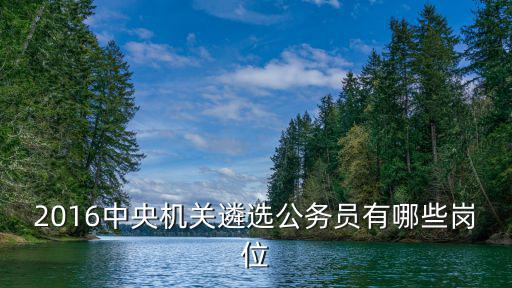2016中央機(jī)關(guān)遴選公務(wù)員有哪些崗位