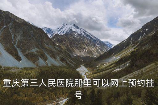 重慶第三人民醫院那里可以網上預約掛號