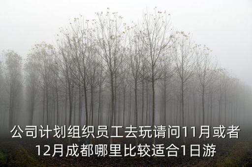 公司計劃組織員工去玩請問11月或者12月成都哪里比較適合1日游