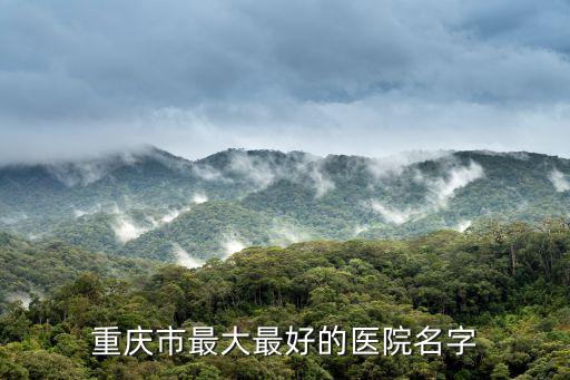 重慶市最大最好的醫(yī)院名字