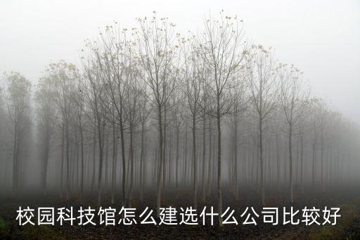校園科技館怎么建選什么公司比較好