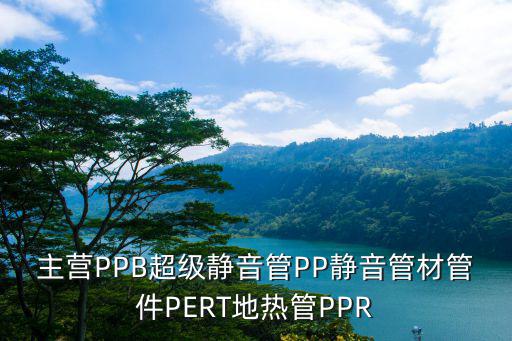 主營PPB超級靜音管PP靜音管材管件PERT地熱管PPR