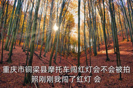 重慶市銅梁縣摩托車闖紅燈會不會被拍照剛剛我闖了紅燈 會