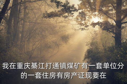 我在重慶綦江打通鎮煤礦有一套單位分的一套住房有房產證現要在