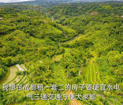我想在成都租一套二的房子要便宜水電氣三通交通方便大家都