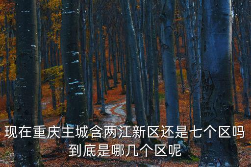 現在重慶主城含兩江新區還是七個區嗎到底是哪幾個區呢