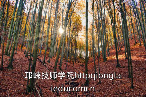 邛崍技師學院httpqionglaieducomcn