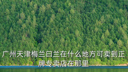 廣州天津梅蘭曰蘭在什么地方可賣到正牌專賣店在那里