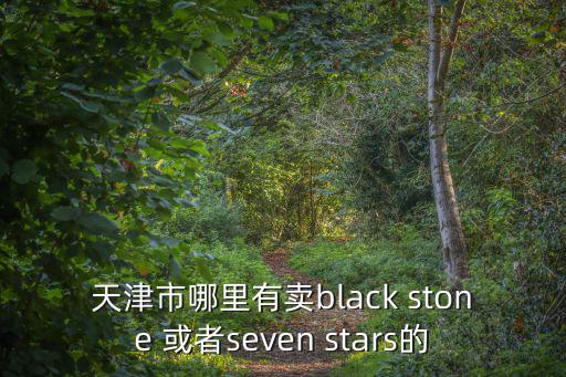 天津市哪里有賣black stone 或者seven stars的