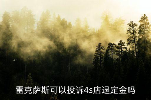 雷克薩斯可以投訴4s店退定金嗎