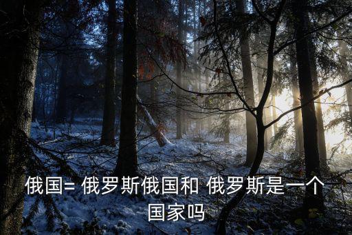 俄羅斯全稱,不要把俄羅斯和國家混為一談