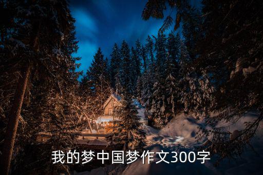 我的夢(mèng)中國(guó)夢(mèng)作文300字