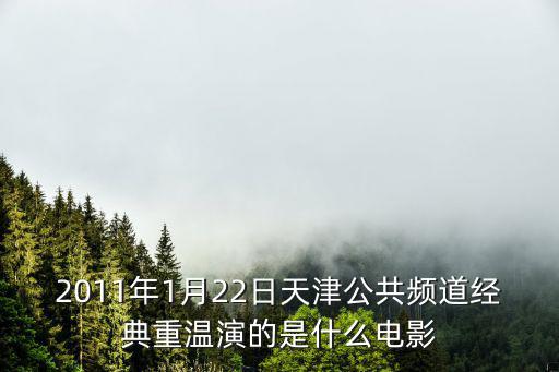 2011年1月22日天津公共頻道經典重溫演的是什么電影