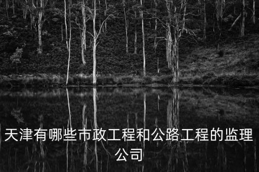 天津有哪些市政工程和公路工程的監(jiān)理公司