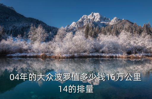 04年的大眾波羅值多少錢16萬公里14的排量