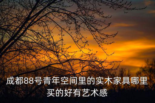 成都88號青年空間里的實木家具哪里買的好有藝術感