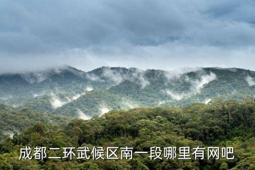 成都二環武候區南一段哪里有網吧