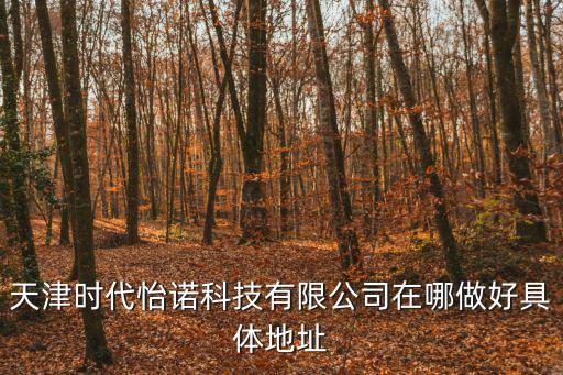 天津時代怡諾科技有限公司在哪做好具體地址