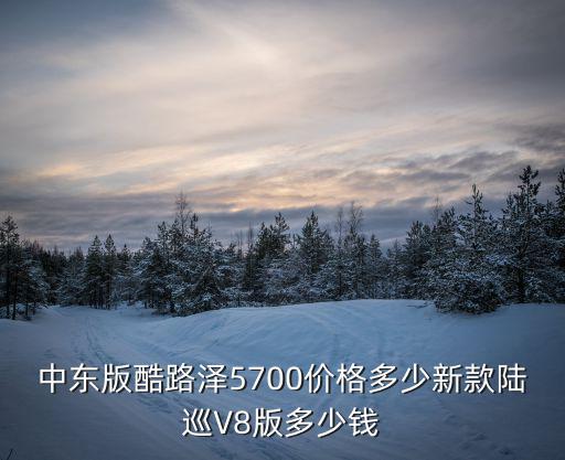 中東版酷路澤5700價格多少新款陸巡V8版多少錢