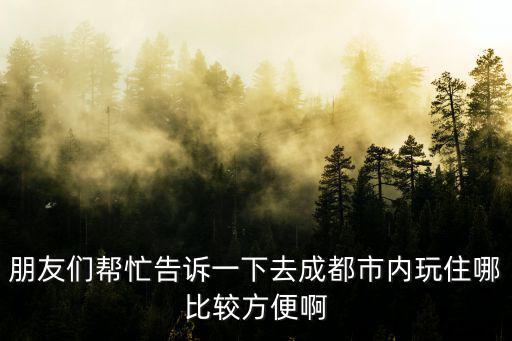 朋友們幫忙告訴一下去成都市內(nèi)玩住哪比較方便啊