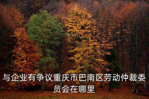 與企業有爭議重慶市巴南區勞動仲裁委員會在哪里