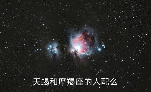天蝎座和摩羯座配嗎,星座配對指數:五星天蝎摩羯座適合在一起