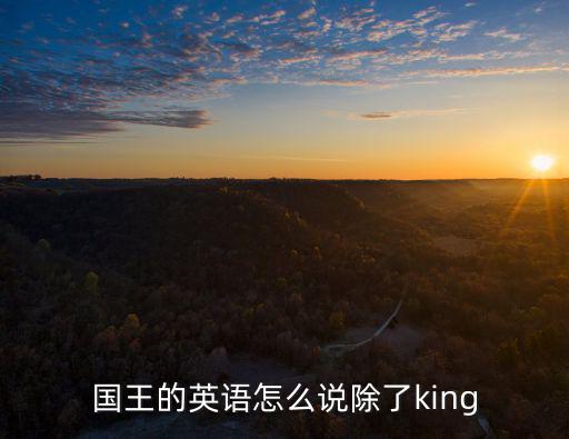 國王的英語怎么說除了king