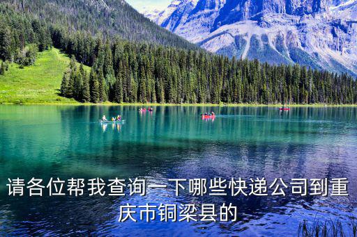 請各位幫我查詢一下哪些快遞公司到重慶市銅梁縣的