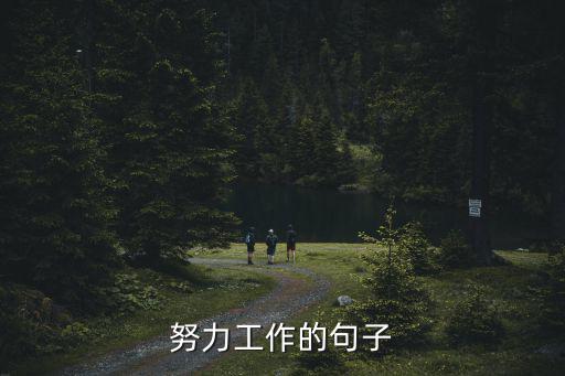 努力工作的句子，努力工作感言一句話