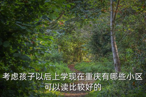 考慮孩子以后上學(xué)現(xiàn)在重慶有哪些小區(qū)可以讀比較好的