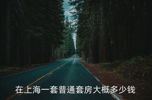 上海一套房多少錢，在上海買套房大概要多少錢