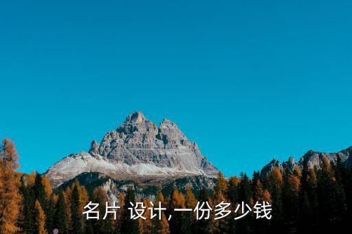  名片 設(shè)計(jì),一份多少錢(qián)