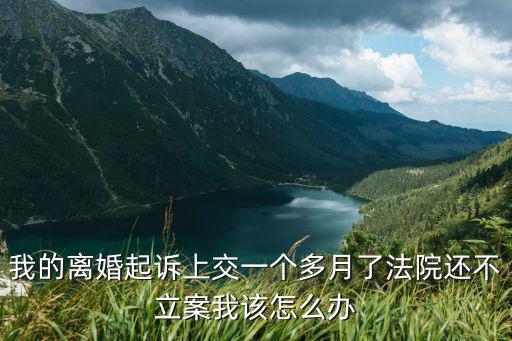 我的離婚起訴上交一個(gè)多月了法院還不立案我該怎么辦