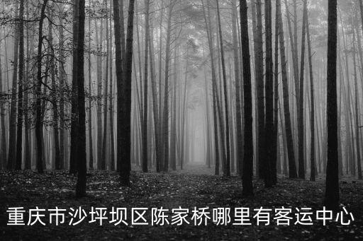 重慶市沙坪壩區陳家橋哪里有客運中心