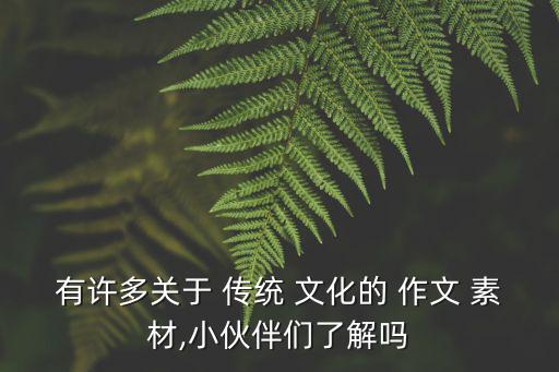 傳統(tǒng)文化作文素材,緒論文關(guān)于傳統(tǒng)文化的講述