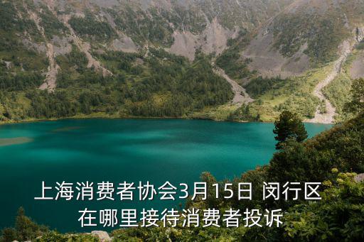 上海消費者協會3月15日 閔行區 在哪里接待消費者投訴