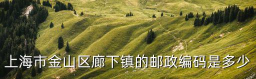 上海市金山區(qū)廊下鎮(zhèn)的郵政編碼是多少