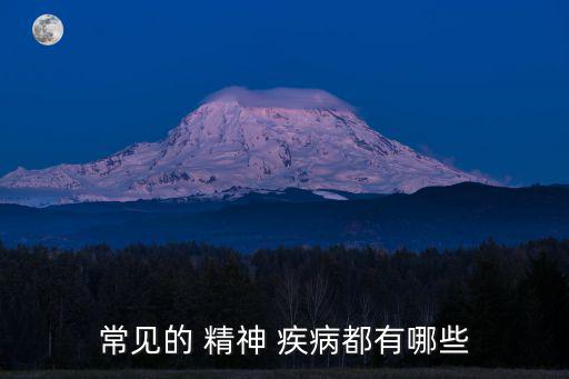 精神類疾病有哪些,精神疾病包括重度精神病和神經癥