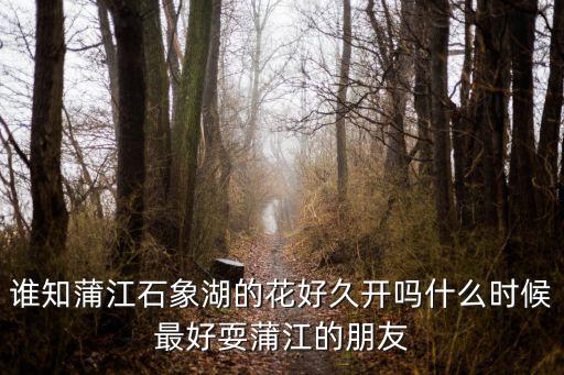 誰知蒲江石象湖的花好久開嗎什么時候最好耍蒲江的朋友