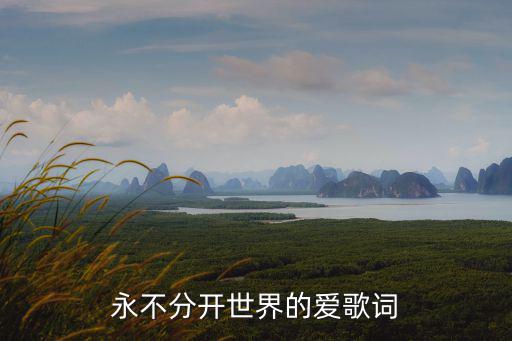 永不分開世界的愛歌詞